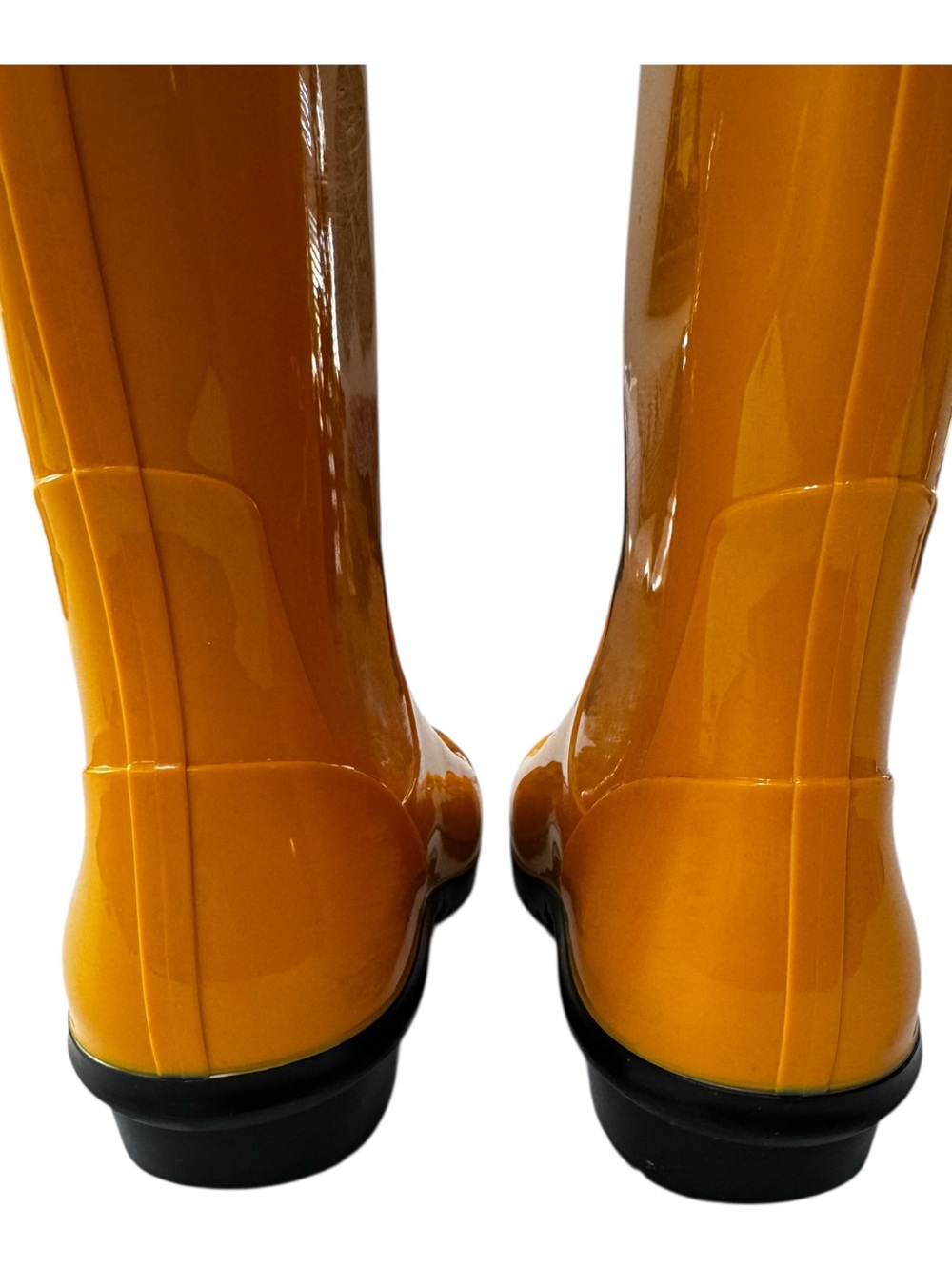 UGG Sienna Rain Boots Yellow Gloss Waterproof Rubber Calf Sz 9 - Picture 8 of 12